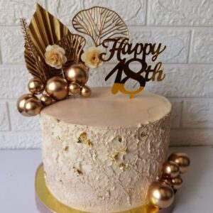 Cream white birthday cake – Regular