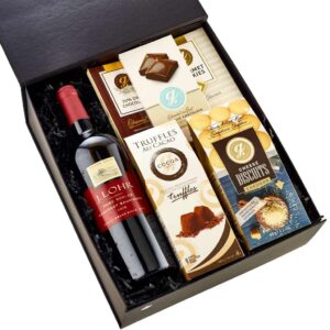 Chocolate+cookies+exquisite wine gift set